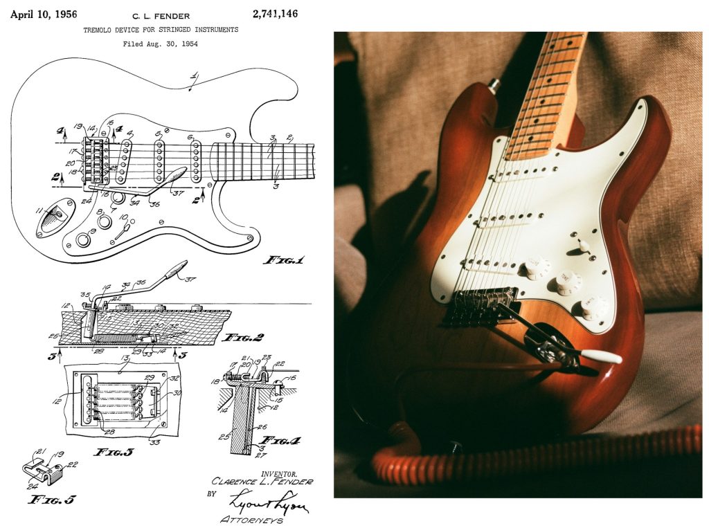 Patent Fender Stratocaster Tremolo Vibratosystem